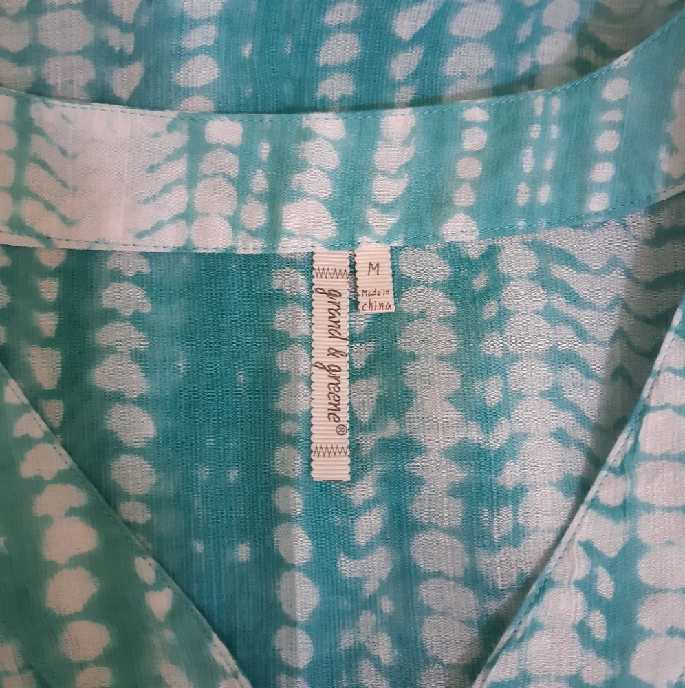 Grand & Greene sharkbite tie dye top sz medium - Picture 7 of 7